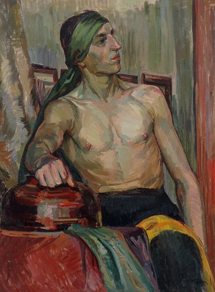 Model 1933 oil on canvas 100x75